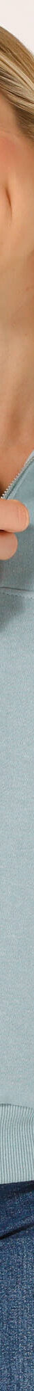 Sweat col montant zippé en molleton gratté (bleu grisé) Sweat col montant zippé en molleton gratté (bleu grisé)